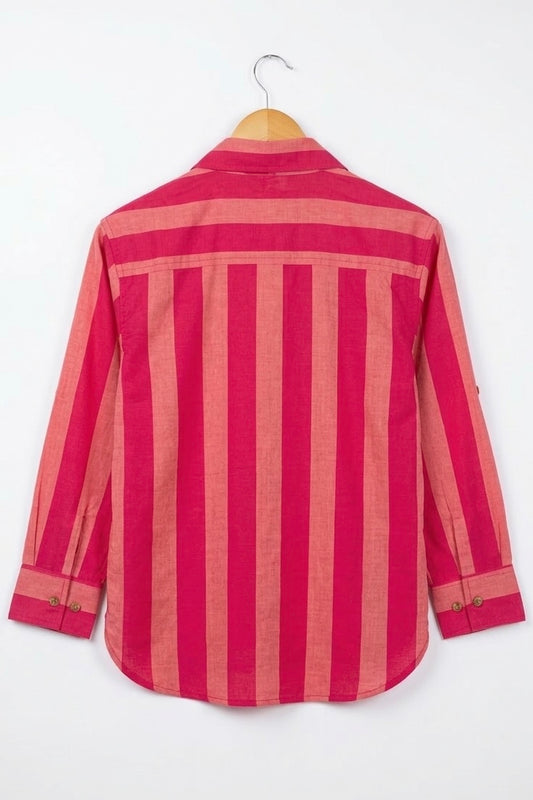 Peach Fizz Stripe Shirt