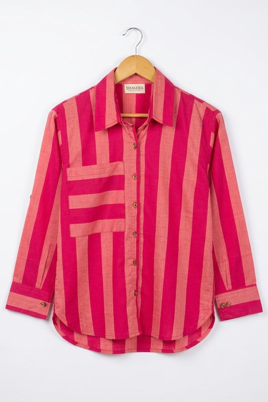 Peach Fizz Stripe Shirt