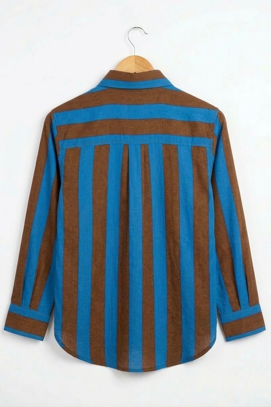 Mocha Splash Stripe Shirt
