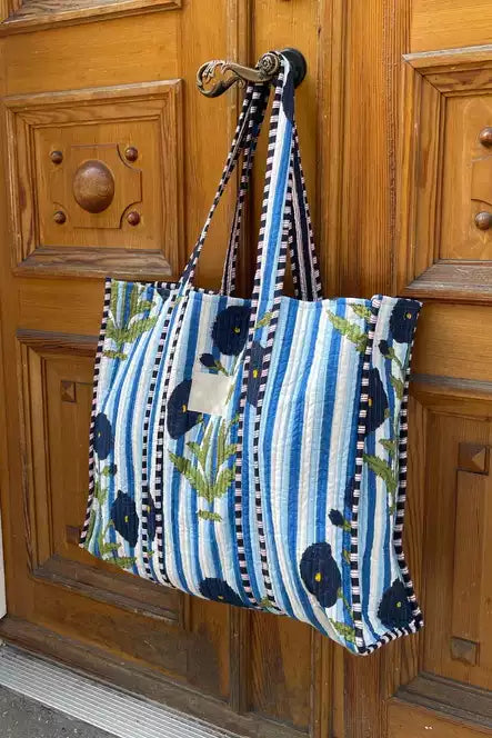 Buy Jaipuri Print Quilted Tote Bag Online Shakira the Label