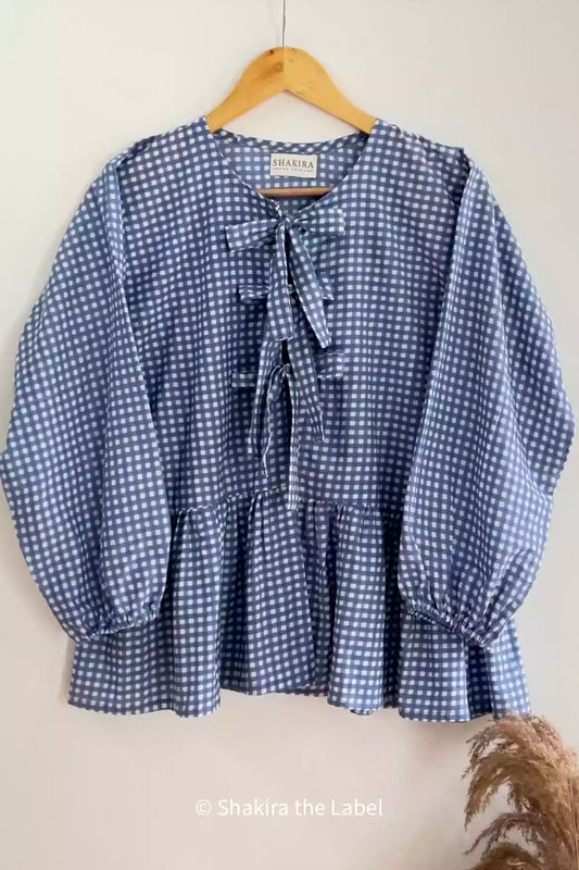 gingham Checks Top, Check top, checkered top