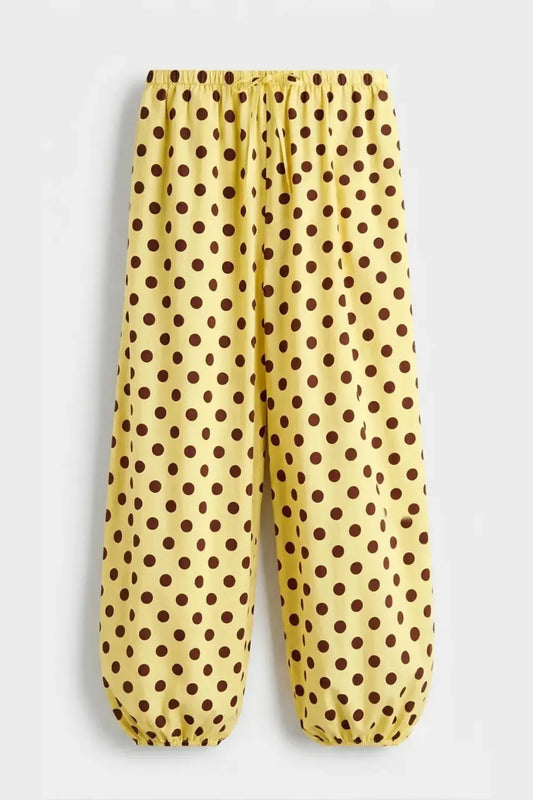 Caramel Cotton Balloon Trouser