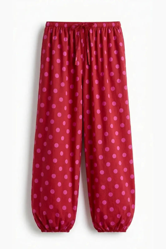 Choco Chip Polka Balloon Trouser
