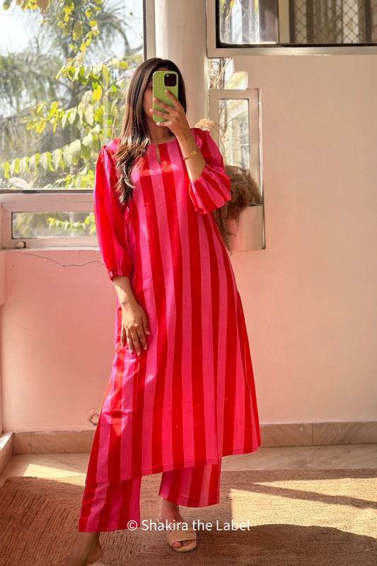 Candy Stripe Summer Co-ord Set