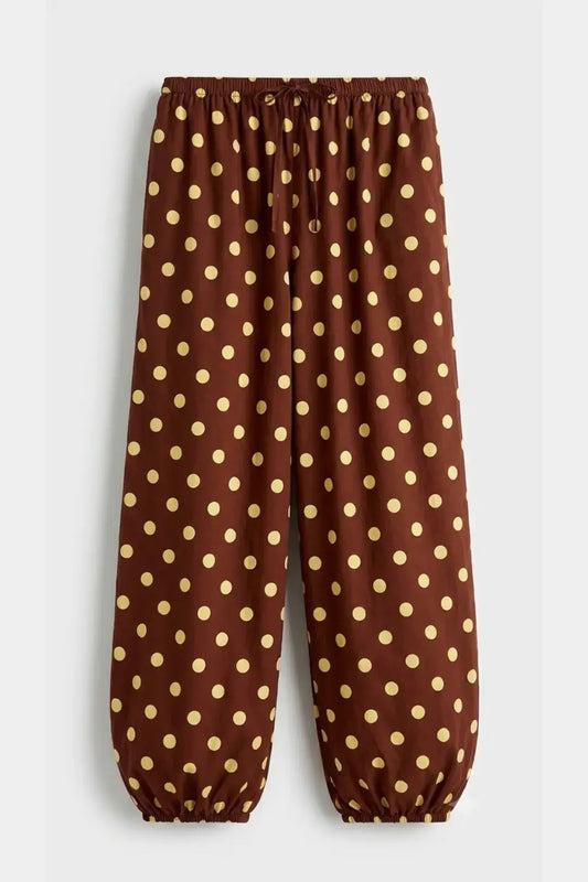 Choco Chip Polka Balloon Trouser