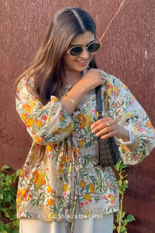 Eagle Cotton Printed Blouse