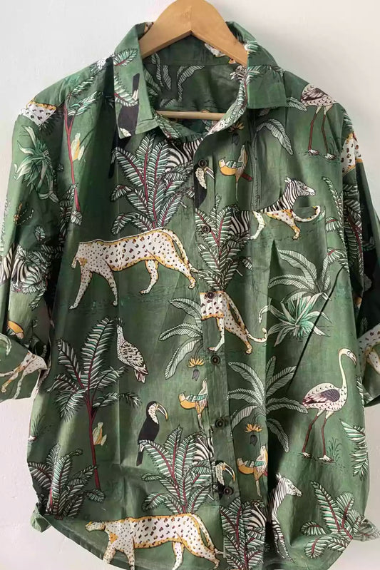 jungle safari shirt, cotton shirt