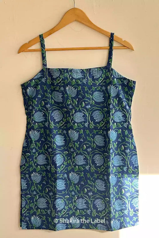 Jaal Handblock Short Kurti Top