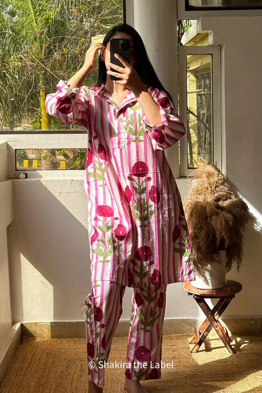 Pure Cotton Jaipuri Print Coord Set