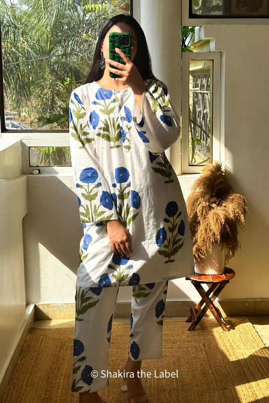 Pure Cotton Jaipuri Print Coord Set