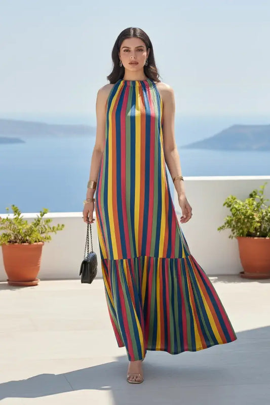 June Stripe Maxi
