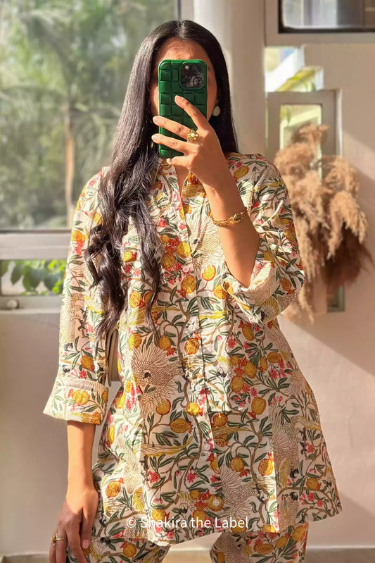 Eagle & Vine Printed Cotton Shirt