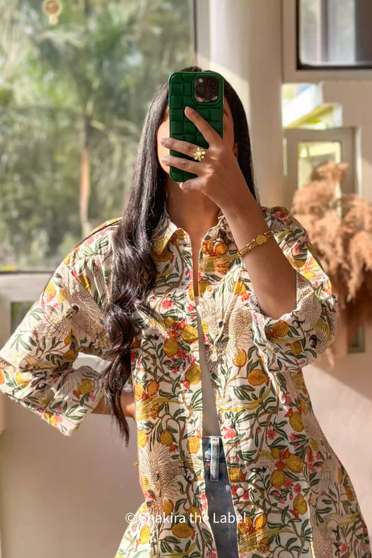 Jungle Print, Cotton Coord, Coord Set, Shirt, Jaipuri Print