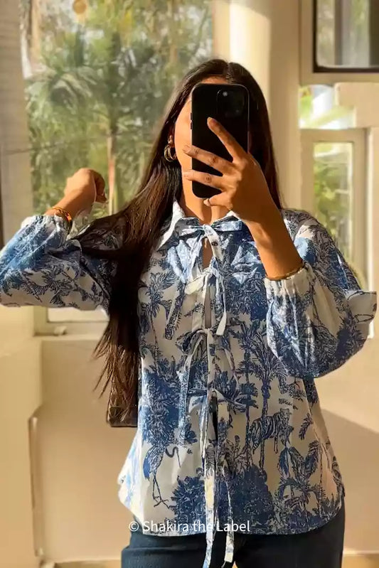 Jungle Safari tropical printed Top