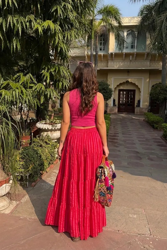 Candy Crush Maxi Stripe Skirt
