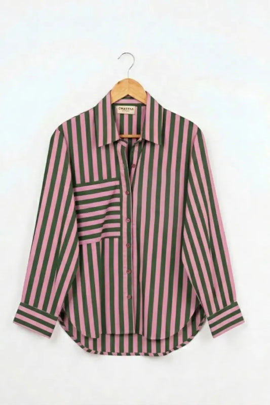 Minty Melon Stripe Shirt