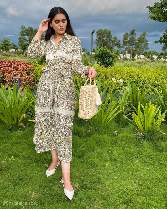 Kashmiri Kashida Printed Shirt Tunic