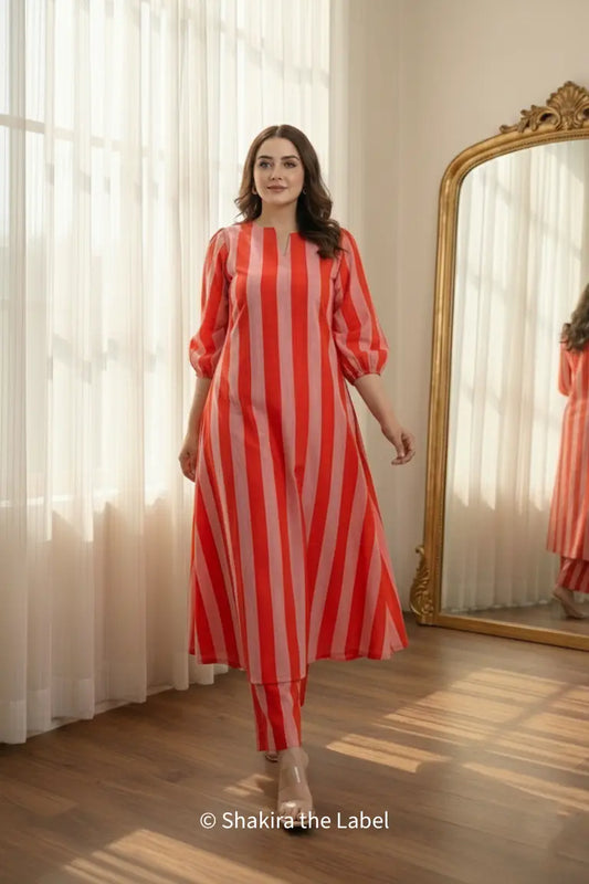 Sunset Stripe Summer Co-ord Set