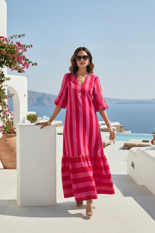Pink Velvet Stripe 2.O Maxi