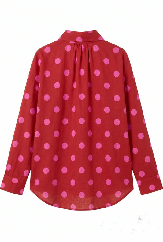 Signature Candy Polka Dot Bow Shirt