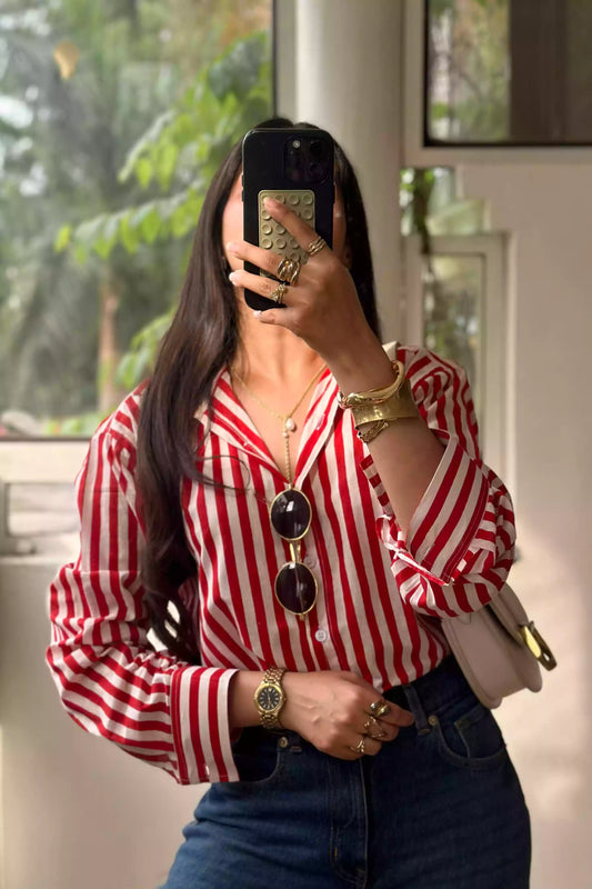 Classic Red Stripe Shirt