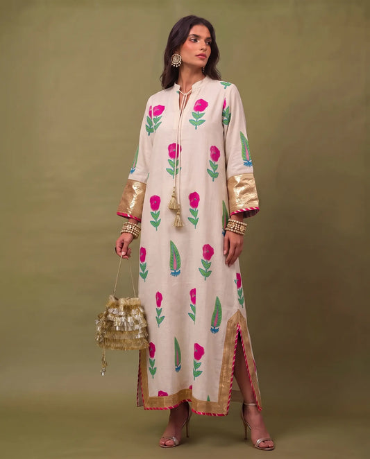 Shahi Gul Kaftan 2.0 (with lining)