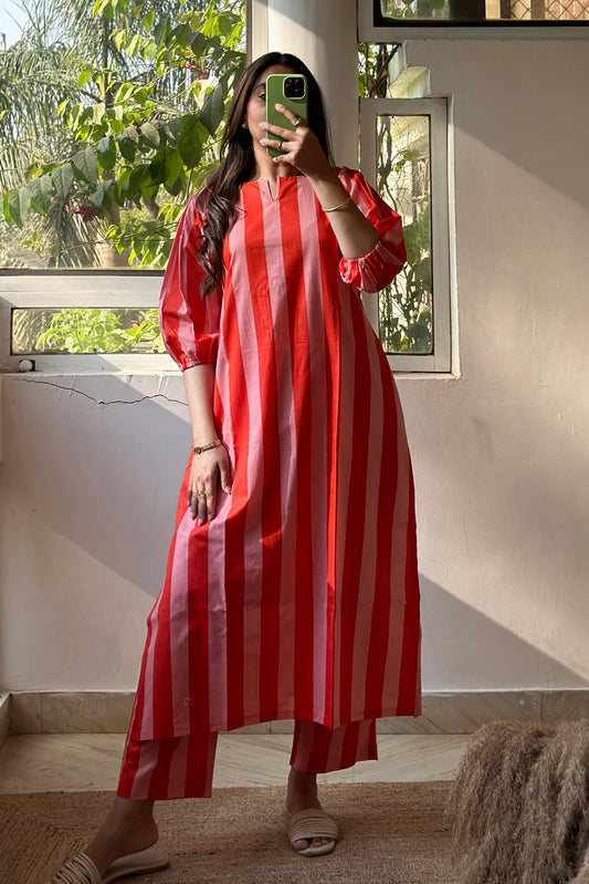 Sunset Stripe Summer Co-ord Set