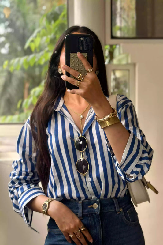 Blue Classic Stripe Shirt