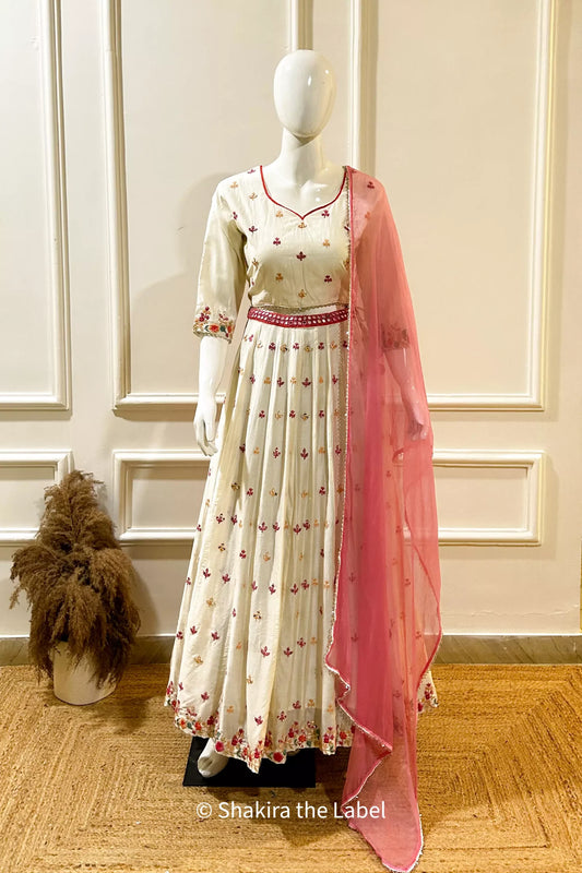 Chanderi Silk Lehenga Set