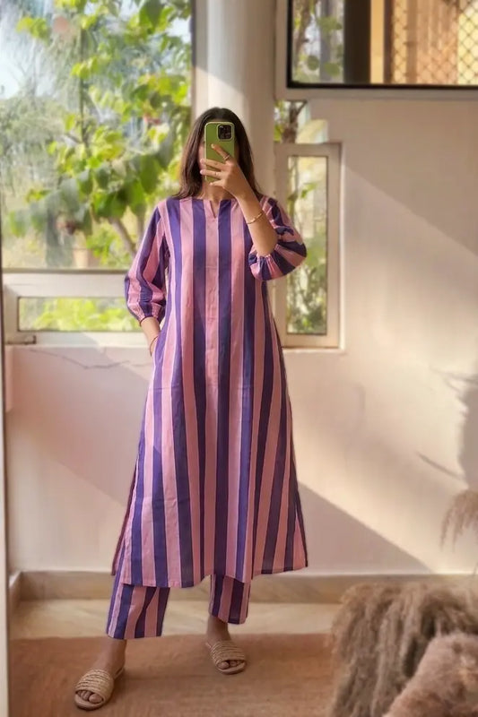 Elara Stripe Co-ord Set