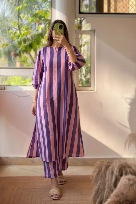 Elara Stripe Co-ord Set