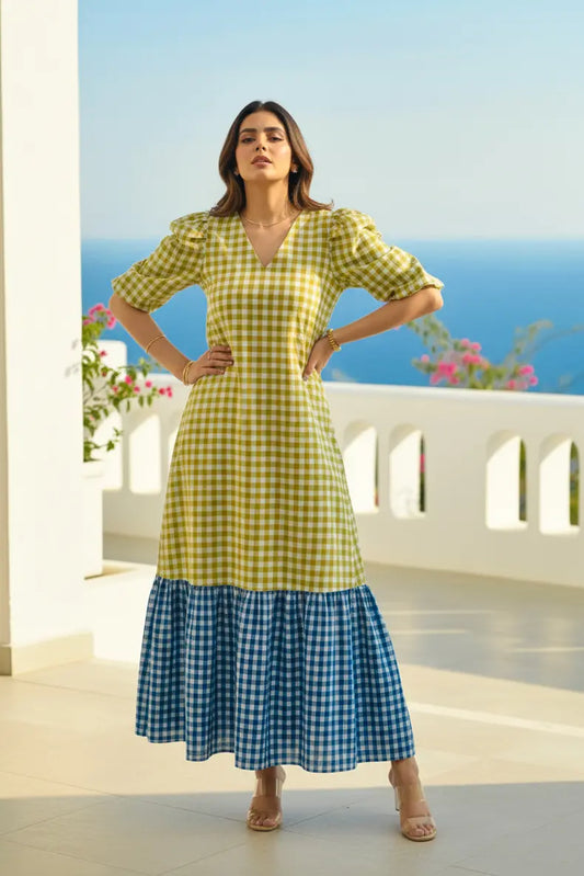 Checked Gingham Breeze Dress