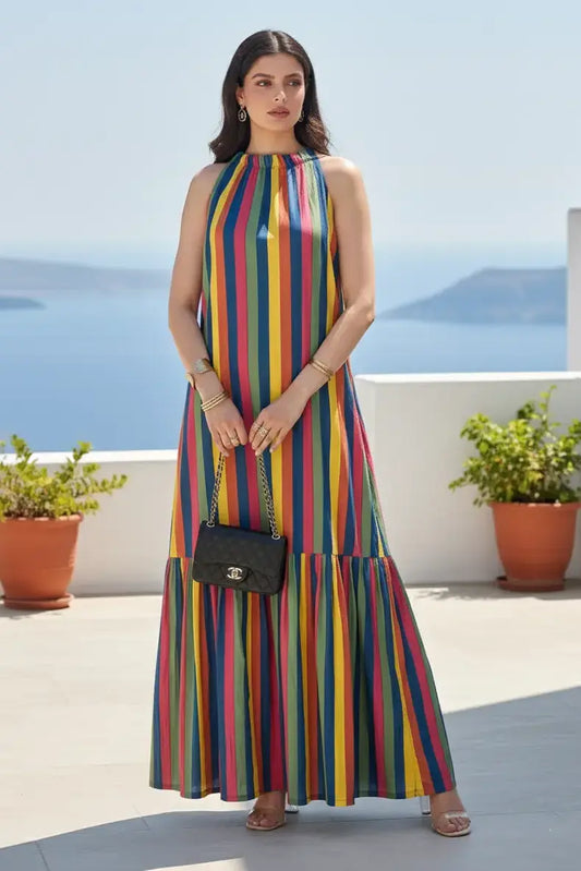 June Stripe Maxi