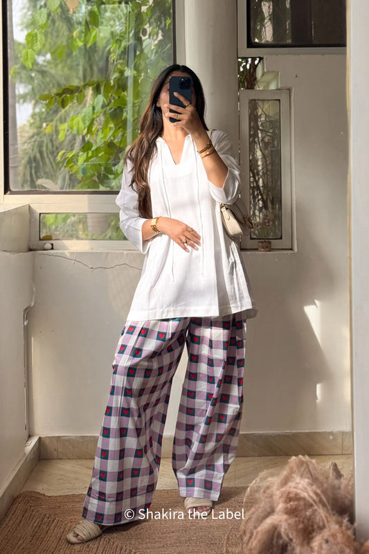 Kala Khatta - Checkered Farshi Set