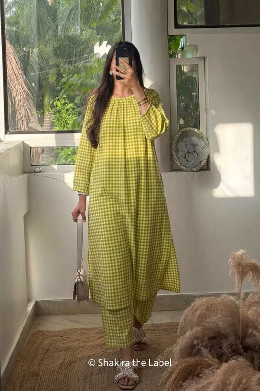 Matcha Check Coord Set