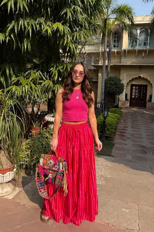 Candy Crush Maxi Stripe Skirt