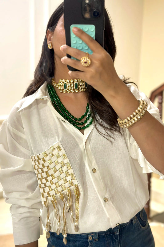 Mehtab Statement Shirt - Luxe Edit