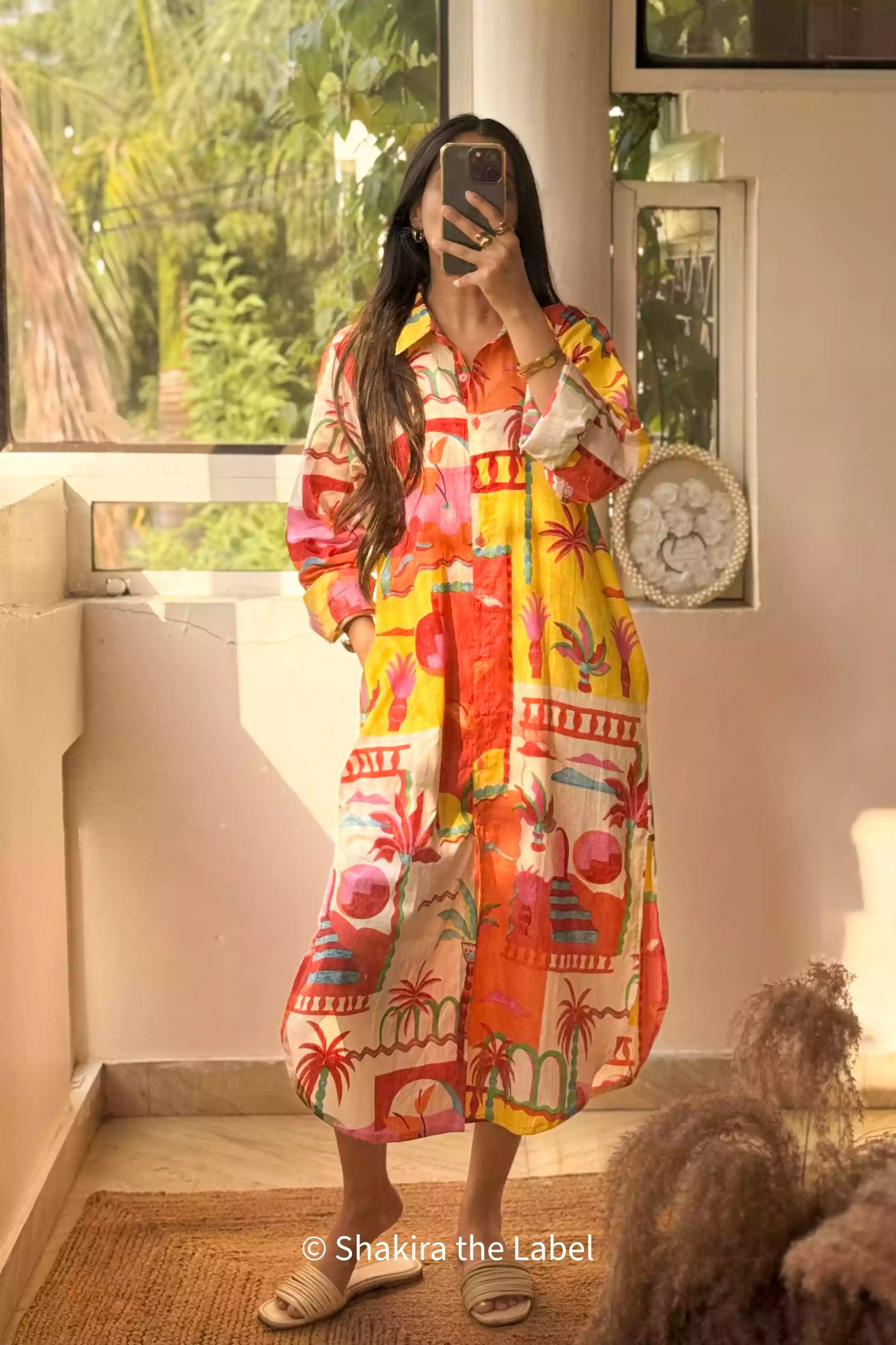 long shirt dress, printed shirt dress, long dress shirt