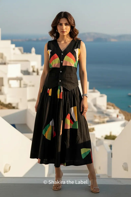 Noir Dynasty Skirt Set