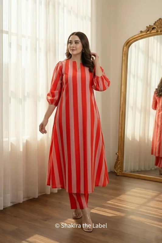 Sunset Stripe Summer Co-ord Set