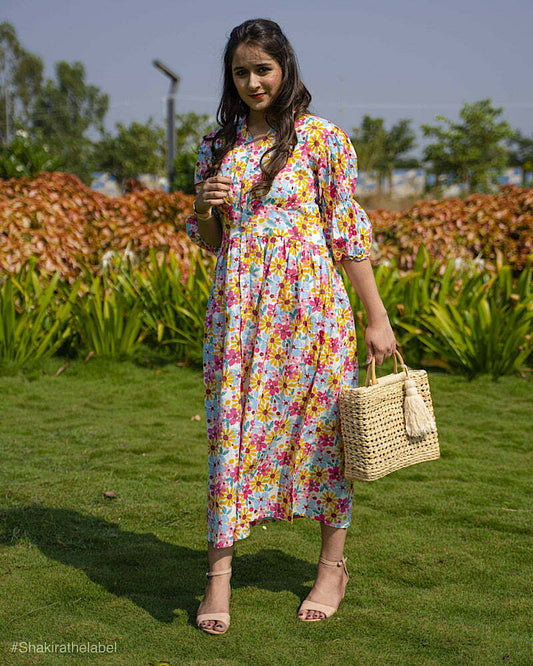 Pink Floral Dress