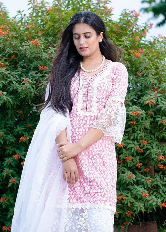 Bella Pink Kurta Set