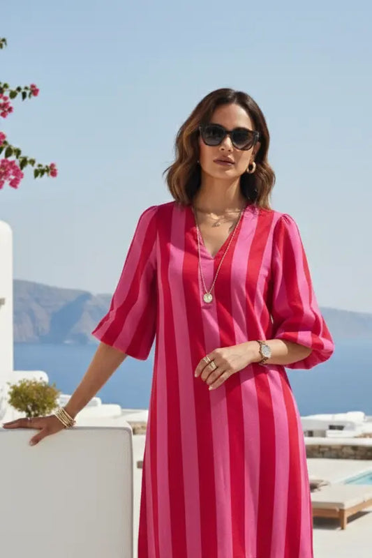 Pink Velvet Stripe 2.O Maxi