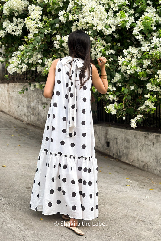 Romantic Polka Dot Maxi