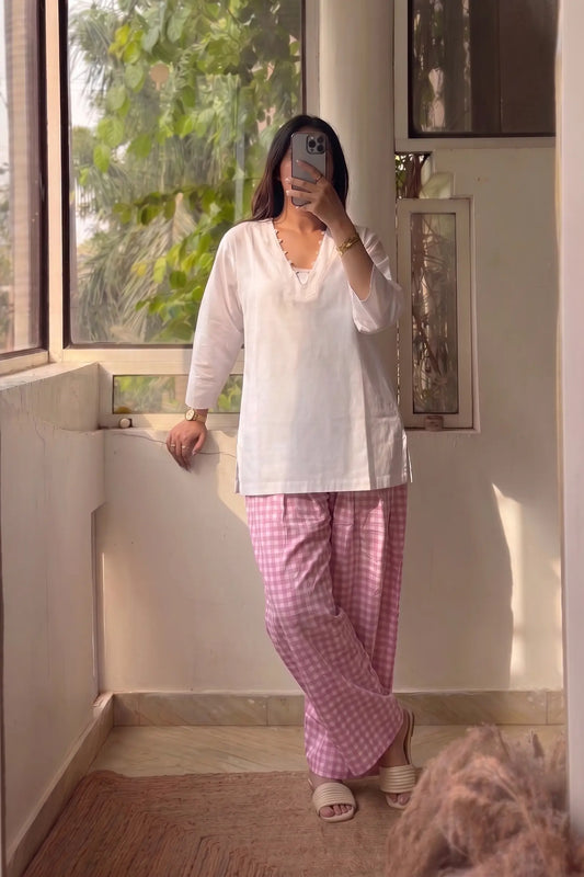 Poo Pink Farshi Salwar Set
