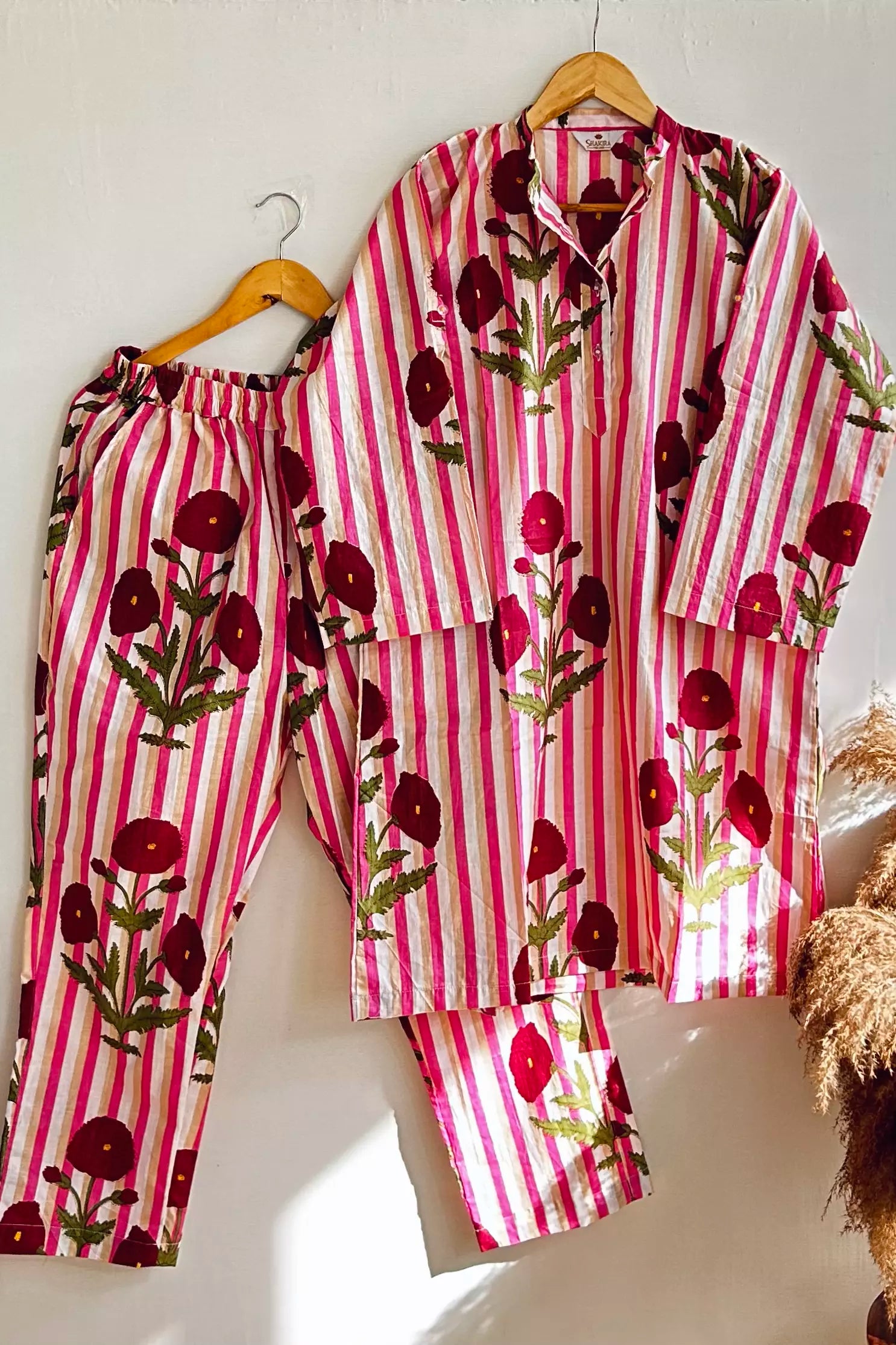 Poppey print Cotton Coord Set