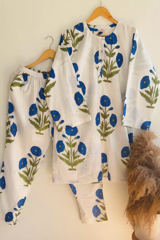 Poppy Print Pure Cotton Coord Set