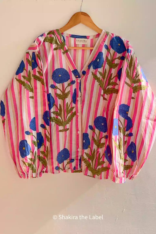 Poppy Print Shirt