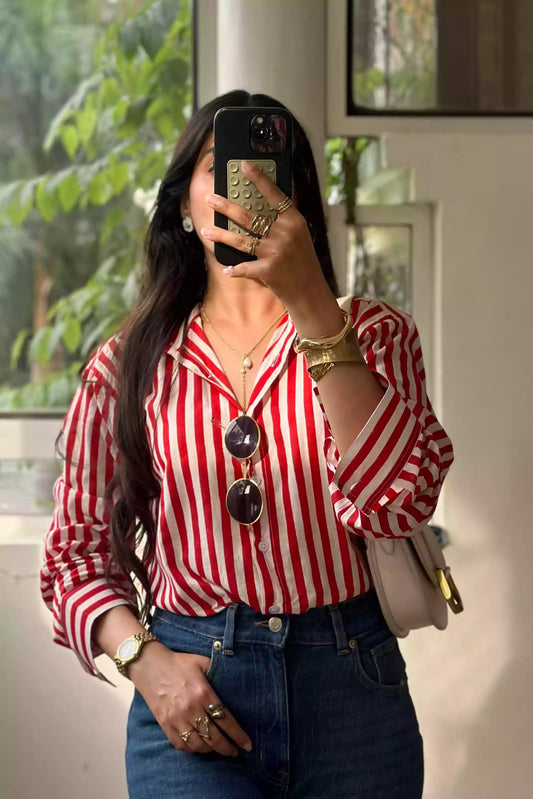 Classic Red Stripe Shirt