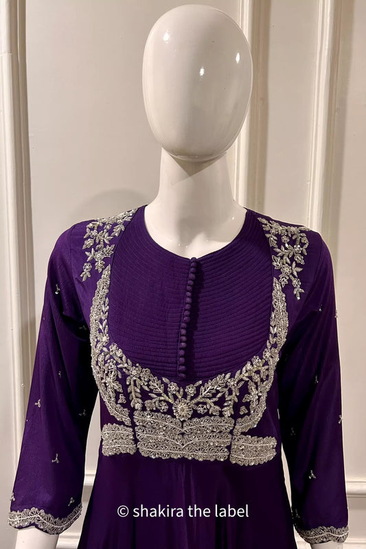 Handwork Gown, Floor Length Gown, Designer Handwork Gown